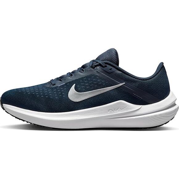 NWT Nike Men's Gymnastics Sneakers College Navy/Metallic Silver Size 10.5 - Picture 1 of 7